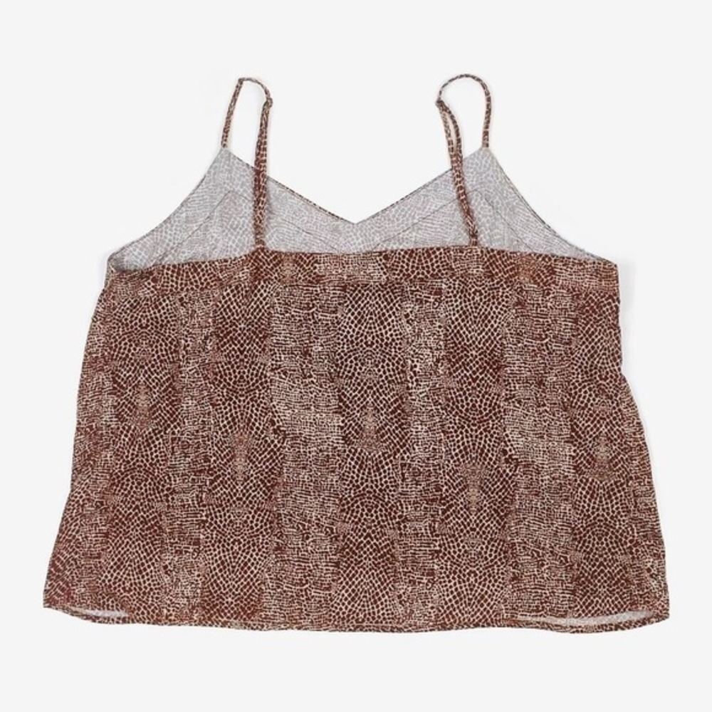 A New Day Animal Print Cami Size XXL Brown Plus Size Casual Earth Girl Summer - Picture 4 of 11